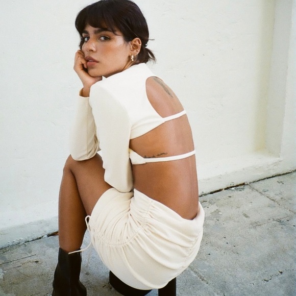 Zara Ivory Two Piece Set - Picture 2 of 3